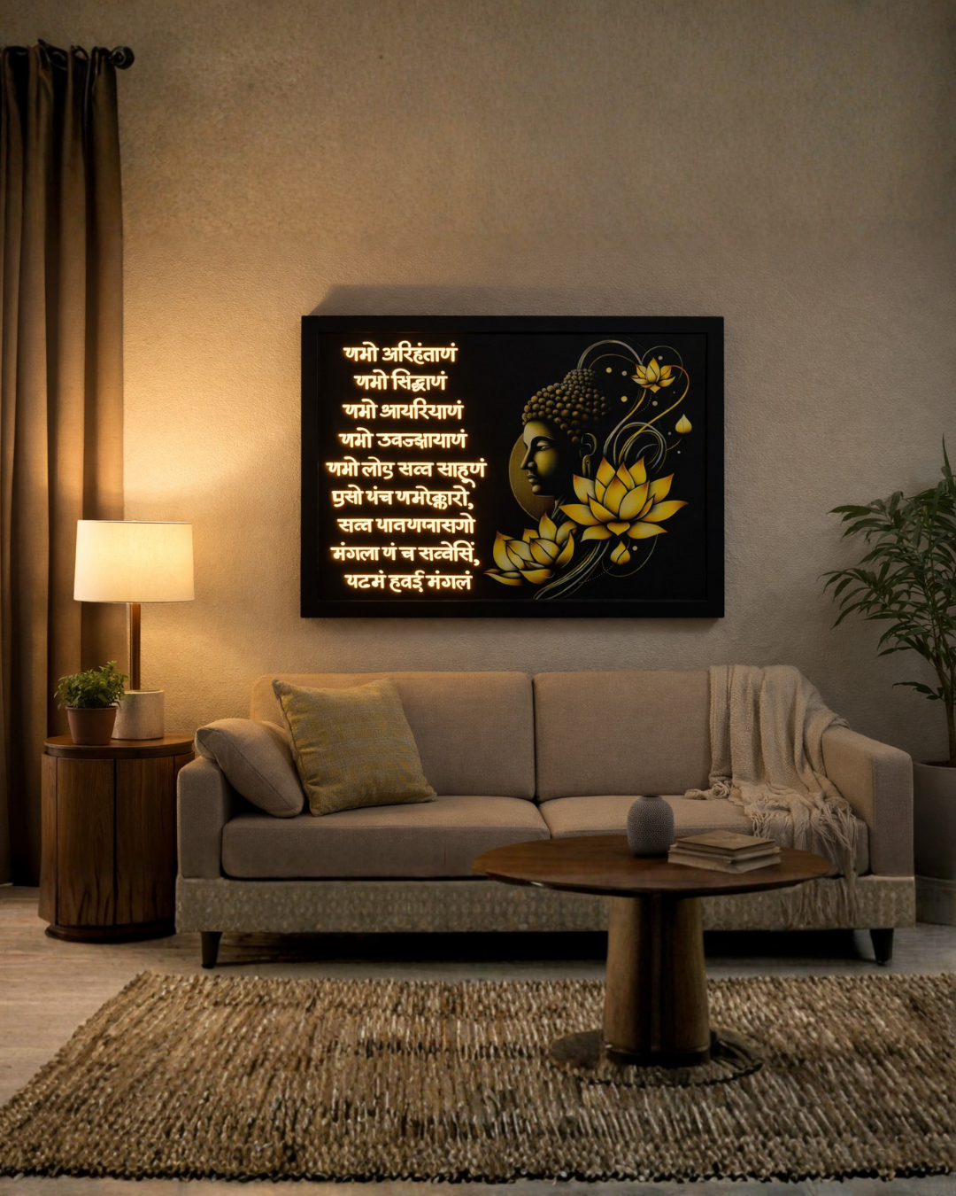 Sacred Mantra of the Five Paths – Golden Buddha Lotus Art