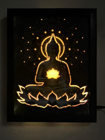 Budha Wall Feame Led