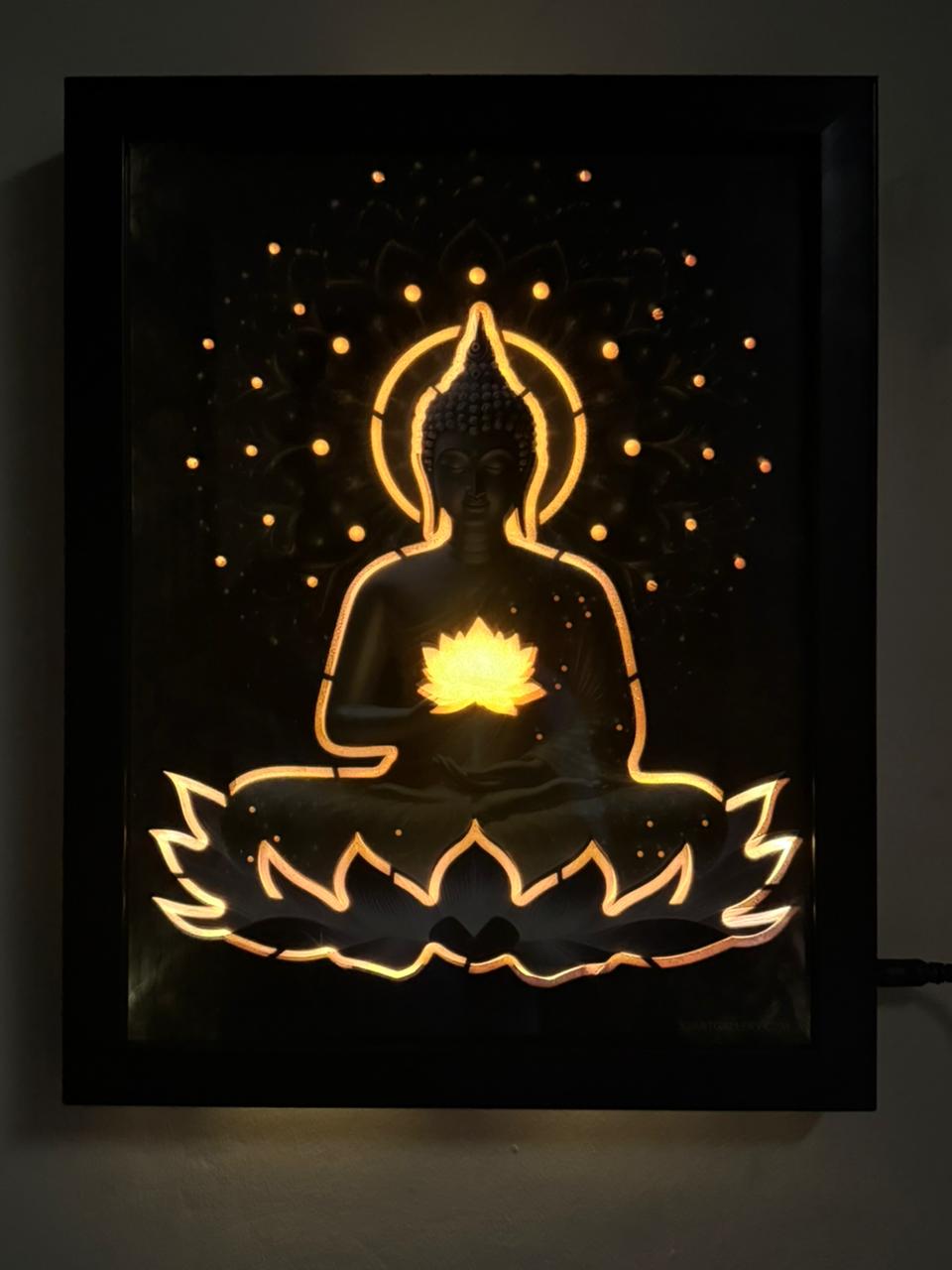 Budha Wall Feame Led
